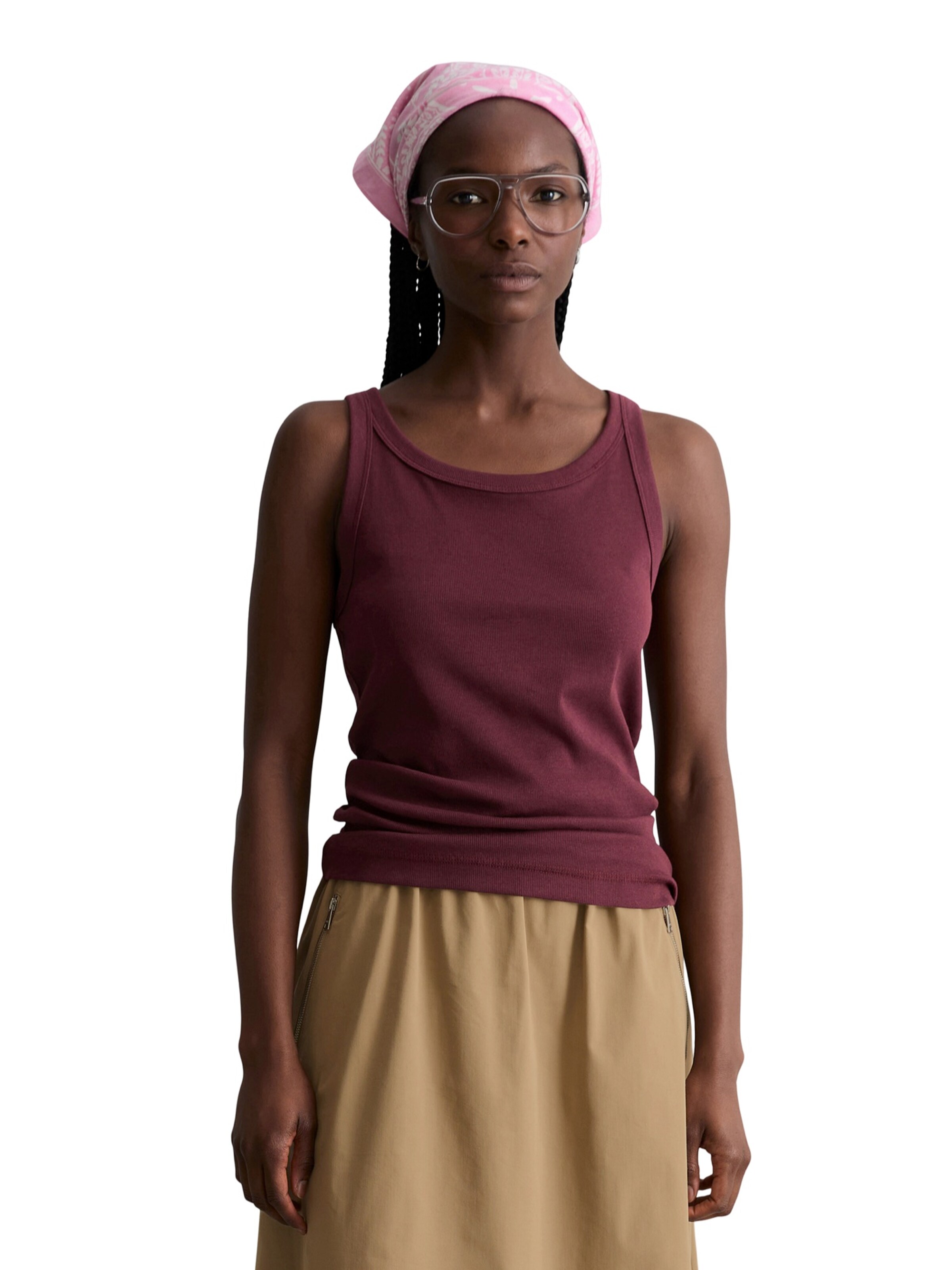 Top de la Marc O'Polo DENIM pe roșu: față