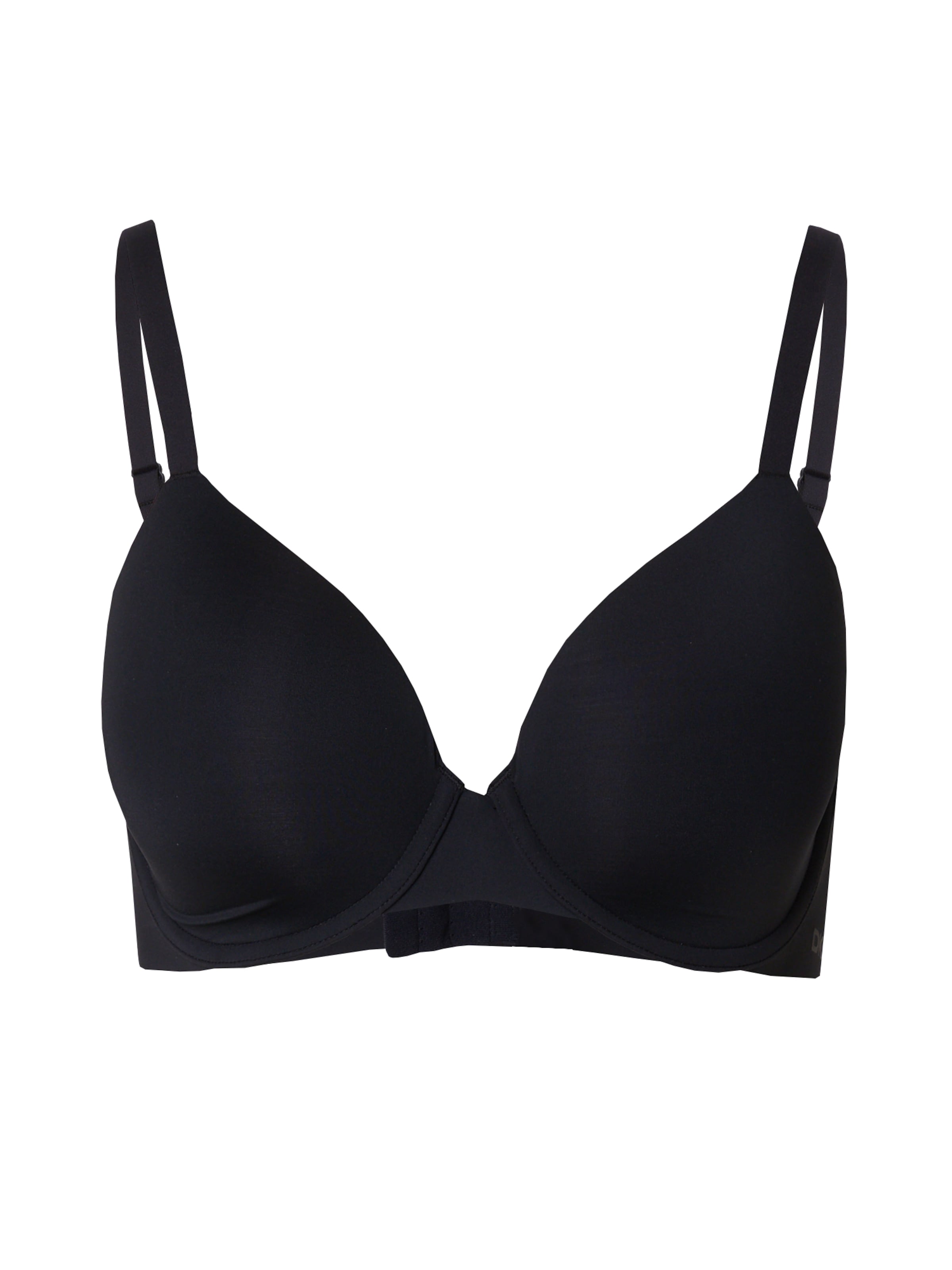 DKNY Intimates T-shirt Bra 'Litewear' in Black: front