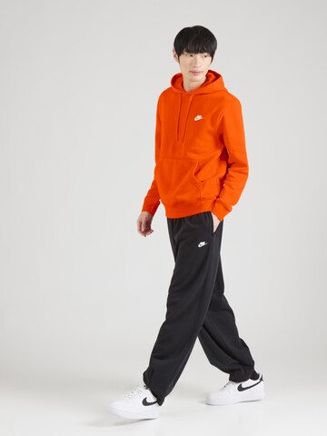 Nike Sportswear Regular fit Sweatshirt 'Club Fleece' in Orange