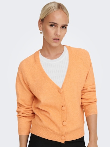 ONLY Knit Cardigan 'Rica' in Orange