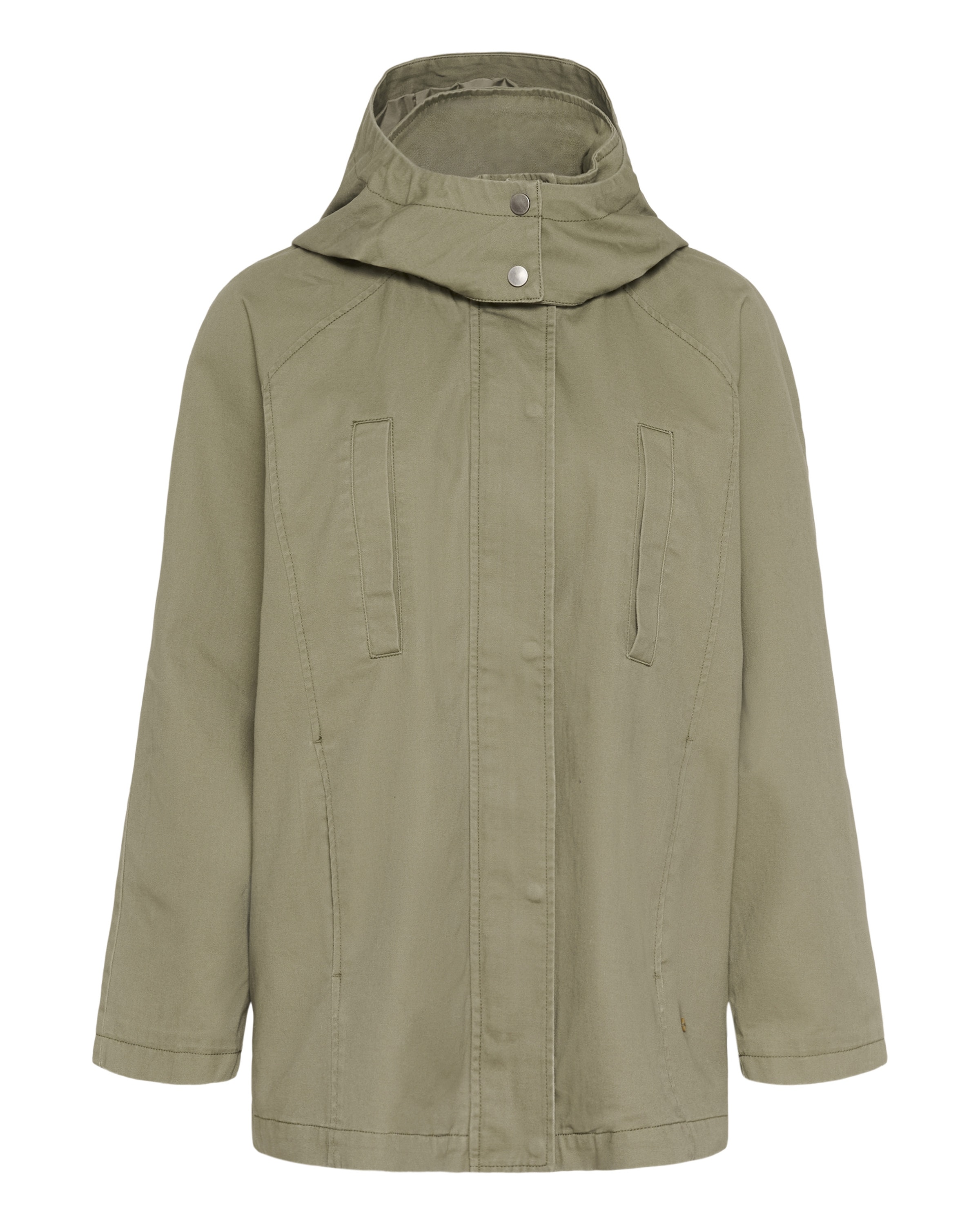 Parka mi-saison 'CRKlasti' Cream en vert : devant