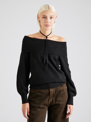 Pull-over 'ONLJEANETT' ONLY en noir : devant