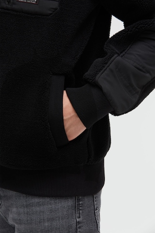 CAMP DAVID Fleece Jacket in Black