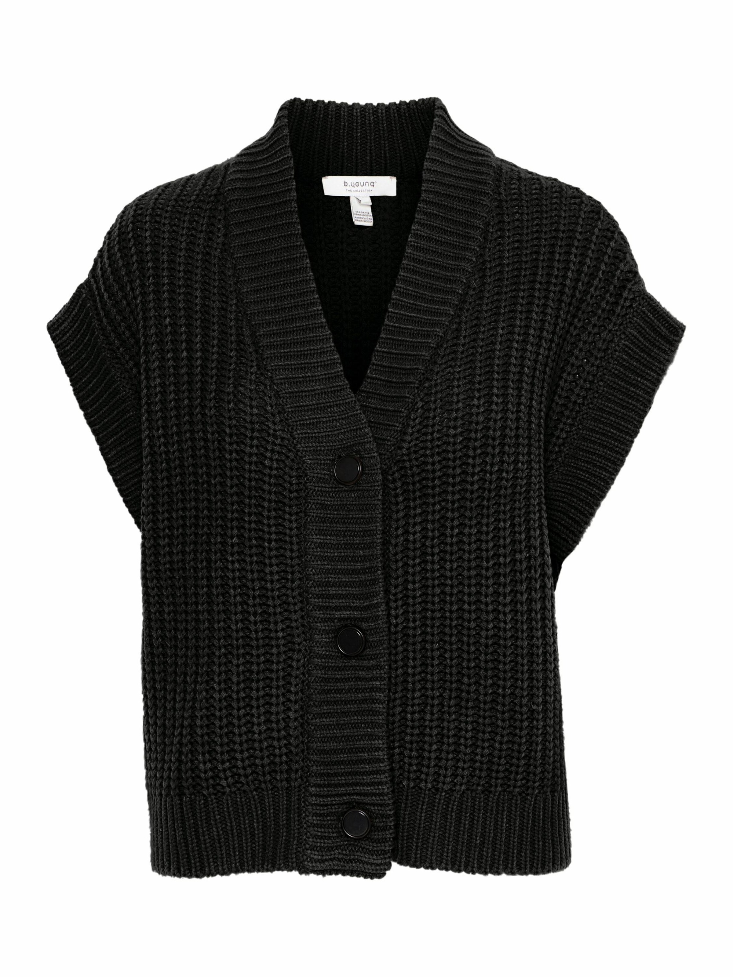 b.young - Colete de malha 'BYOtinka' em preto: frente