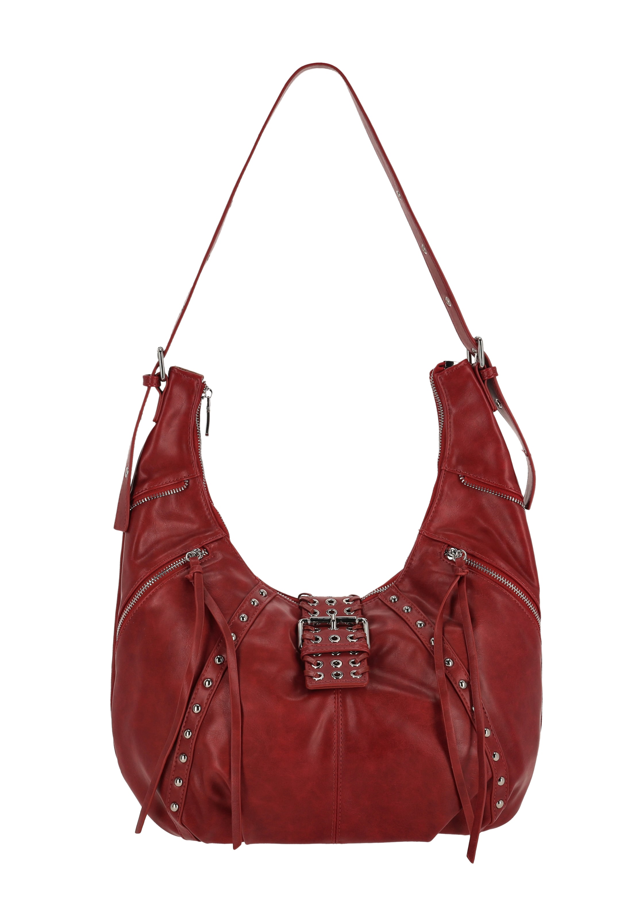 Sac bandoulière faina en rouge : devant