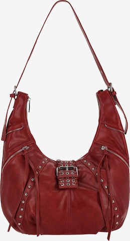 Sac bandoulière faina en rouge : devant