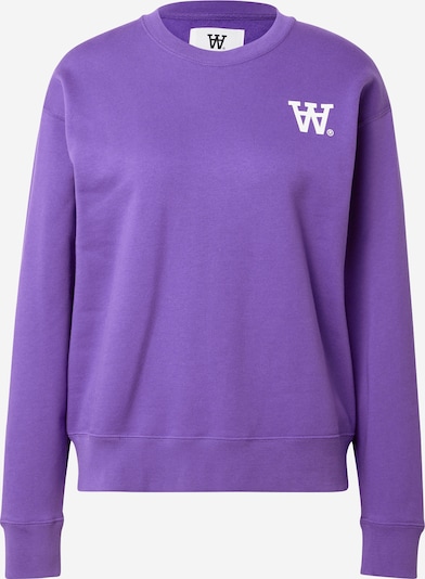 WOOD WOOD Sweater majica 'Jess' u svijetloljubičasta / bijela, Pregled proizvoda