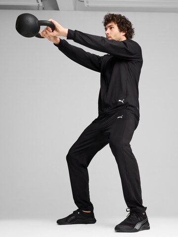 PUMA Athletic Zip-Up Hoodie 'Cloudspun' in Black