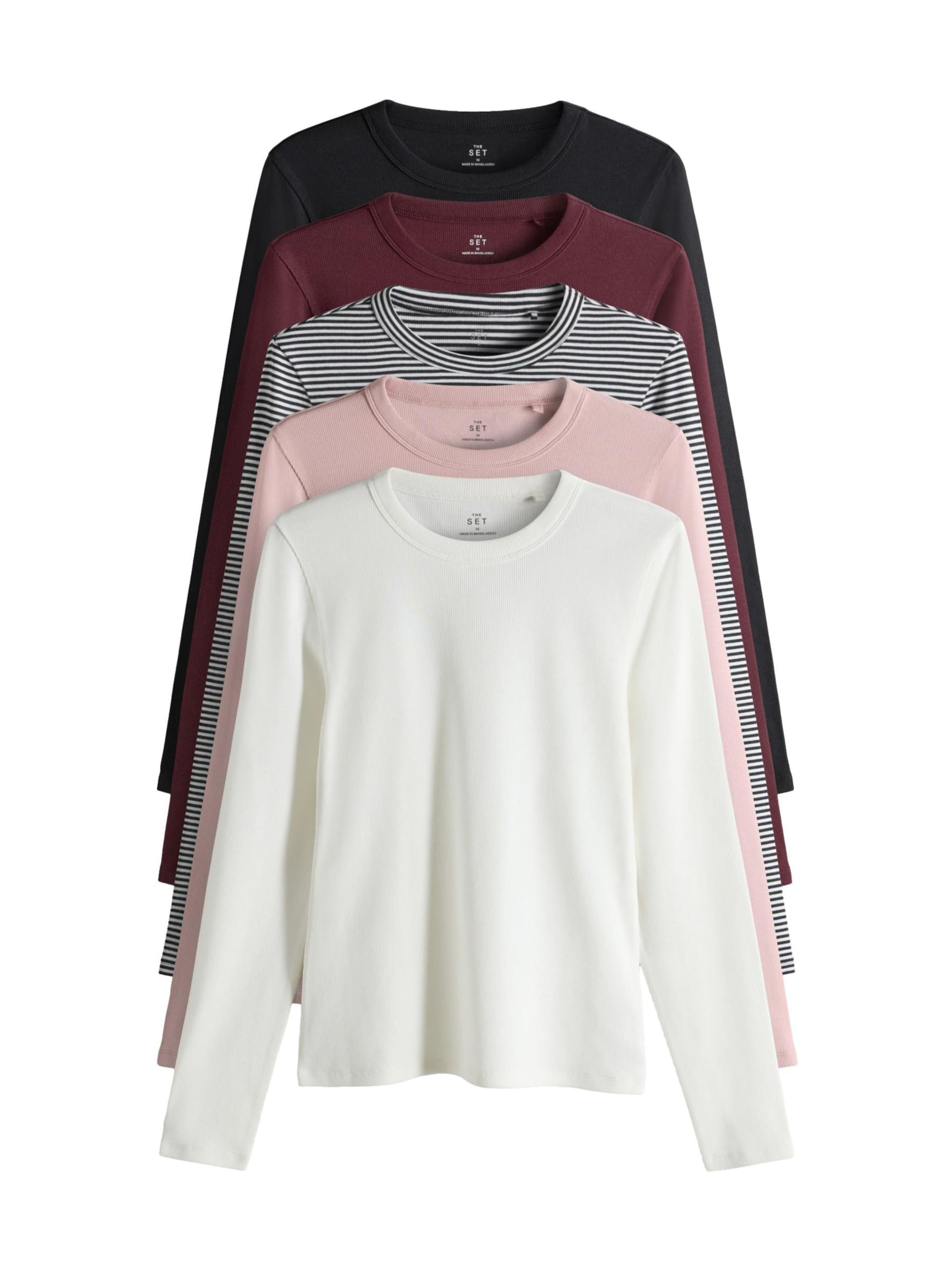 jauktas krāsas The Set T-Krekls: no priekšpuses