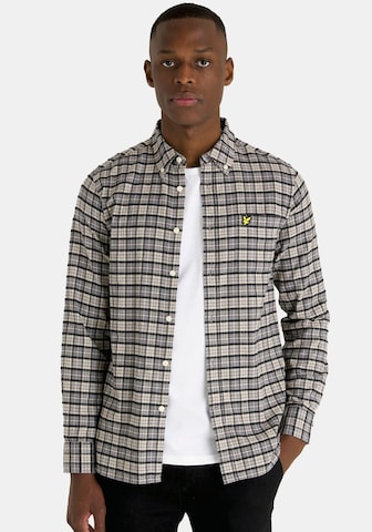 Lyle & Scott Regular fit Button Up Shirt in Beige: front