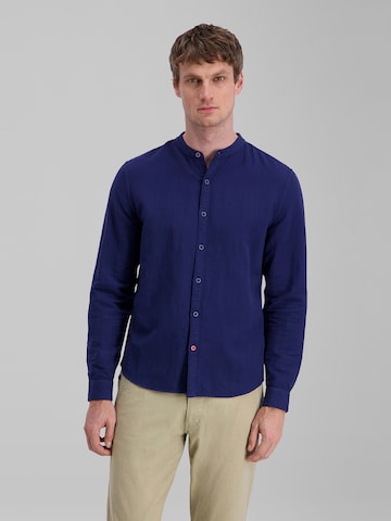 TIMEZONE Shirt 'Stand-up-collar' in Blue: front