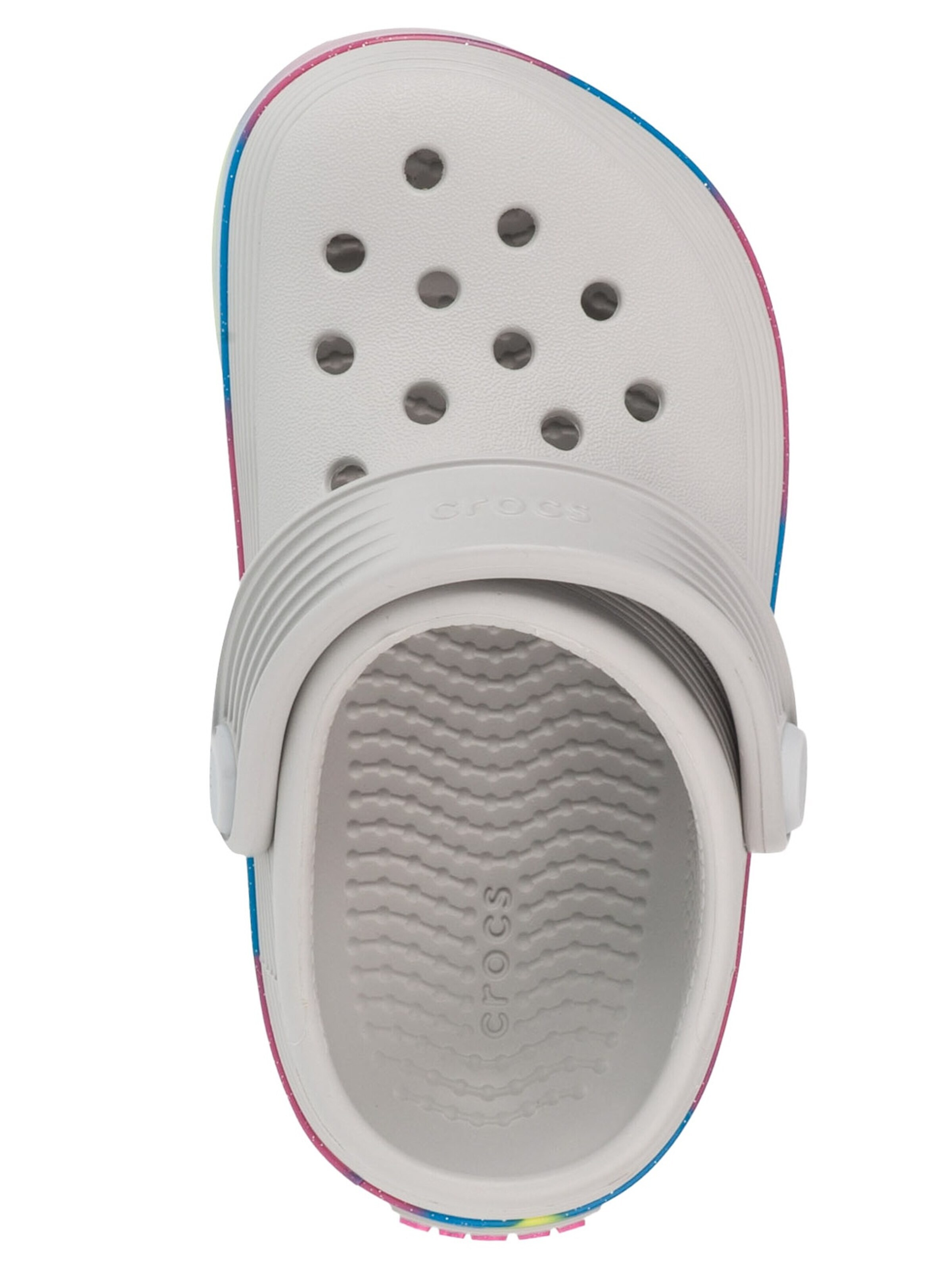 Crocs Sandalen 'Crocs Off Court Glitter Band Clog T' in Grijs