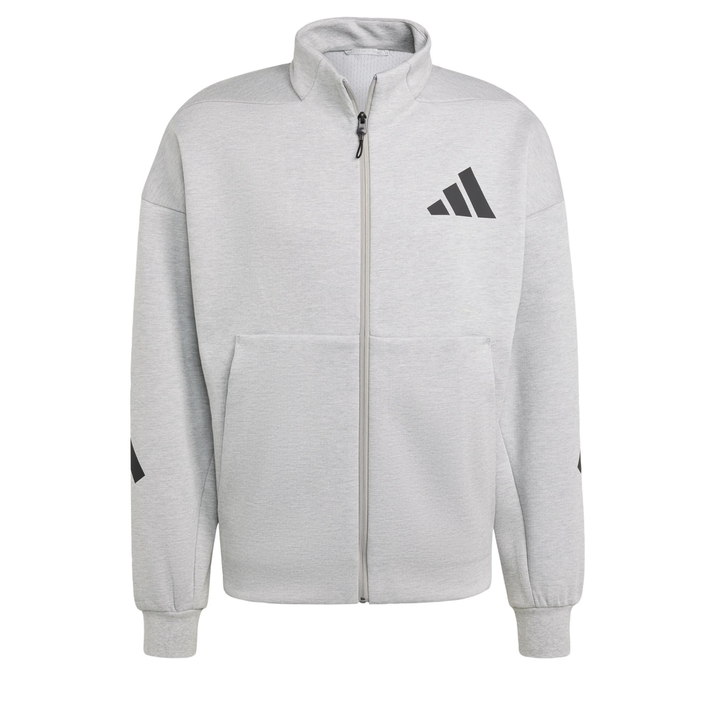 ADIDAS SPORTSWEAR Αθλητική ζακέτα φούτερ 'Z.N.E.' σε γκρι: μπροστά