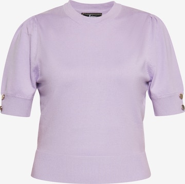 Pull-over faina en violet : devant