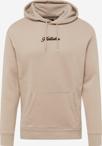 HOLLISTER Sweatshirt in Brown: front