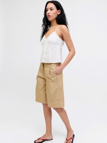 JJXX Wide Leg Shorts 'JXNELLIE MIKA' in Braun