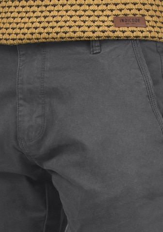 INDICODE JEANS - Regular Calças chino 'Penefal' em cinzento