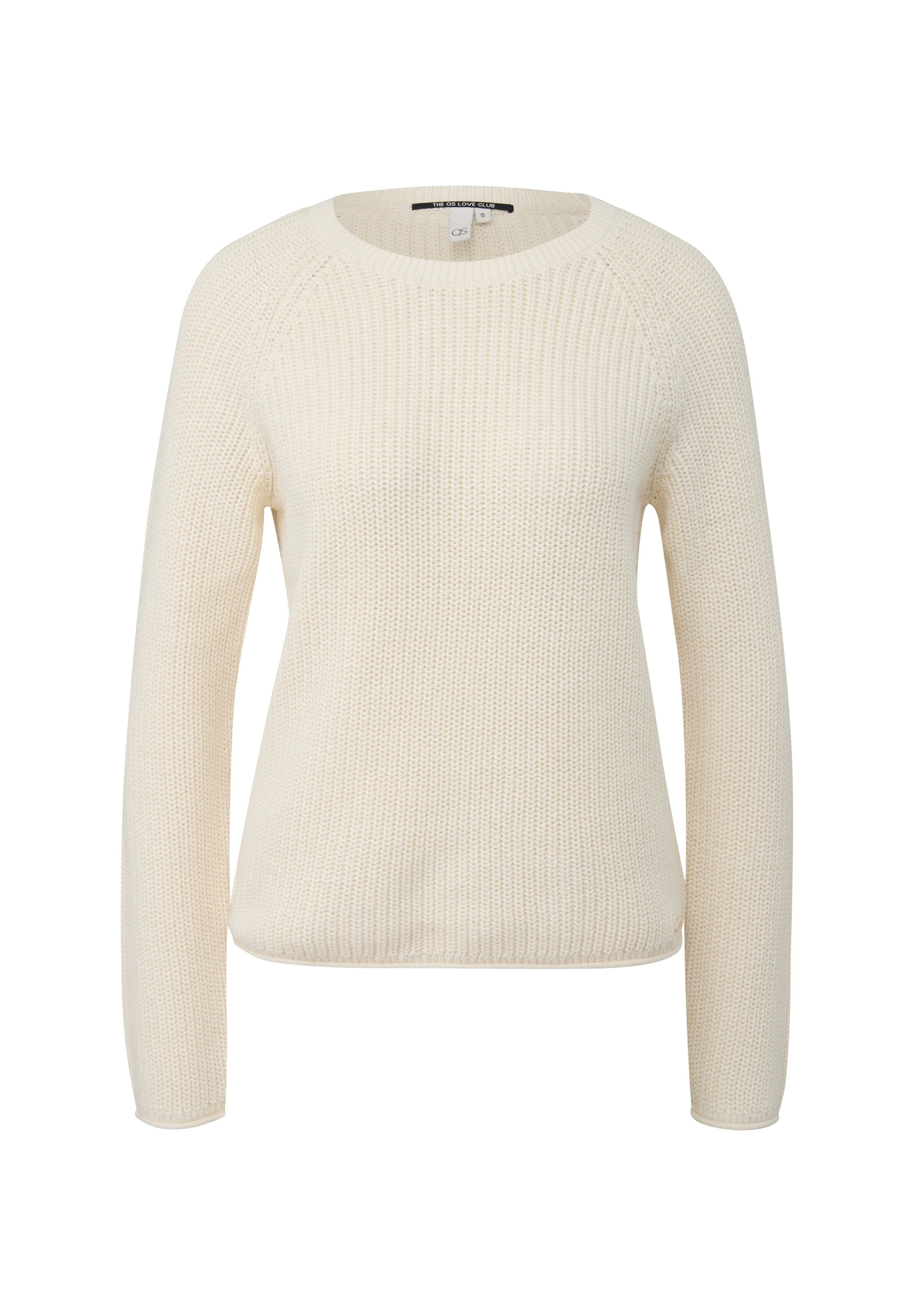 Pullover di QS in beige: frontale