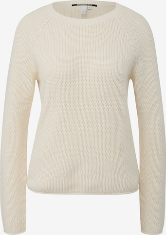 Pullover di QS in beige: frontale