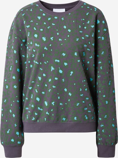 DELICATELOVE Sweatshirt 'KARLA' in Aqua / Green / Black, Item view