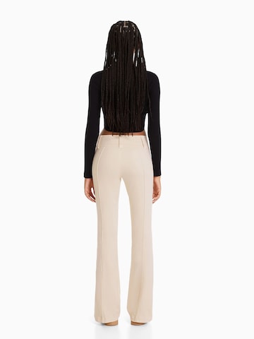 Bootcut Pantalon Bershka en beige