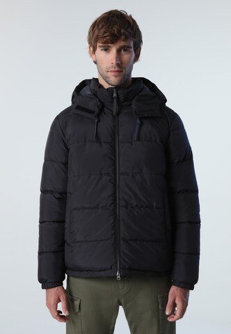 North Sails Winter Jacket in Black: front