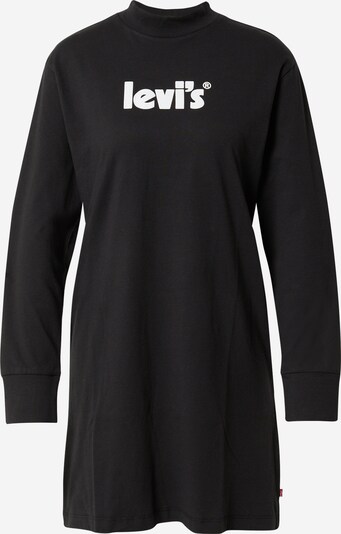 LEVI'S ® Jurk 'LS Graphic Tee Knit Dres' in de kleur Zwart / Wit, Productweergave
