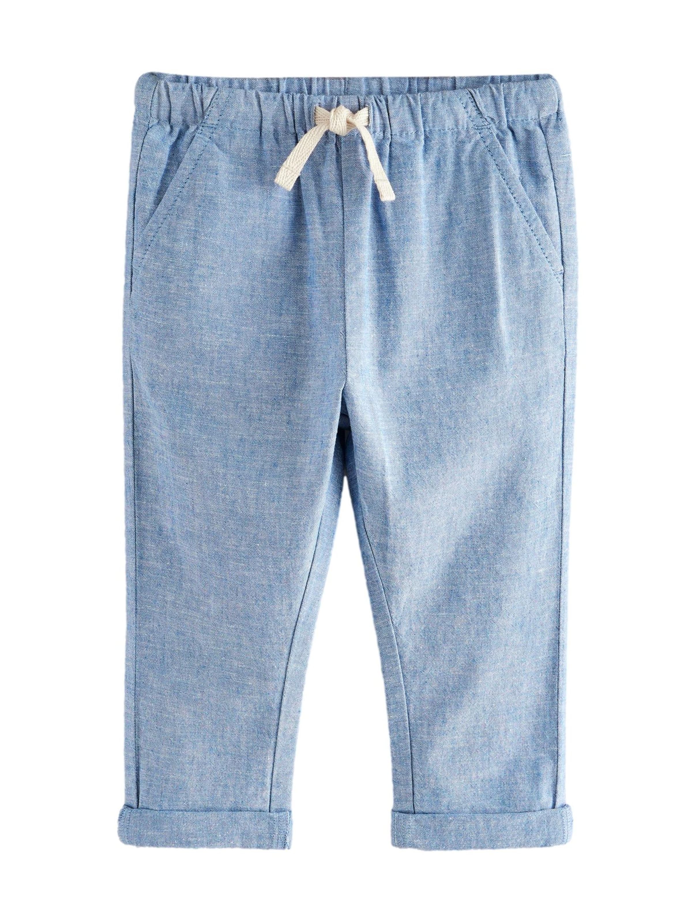 Next tavaline Püksid, värv sinine: eest vaates