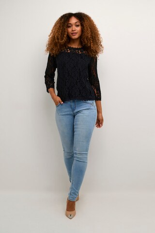 Cream Bluse 'CR Kit' i sort