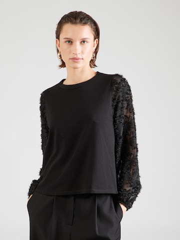 Hailys Футболка 'Pe44rry' в Черный: спереди