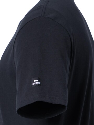 FORSBERG Shirt 'T-Shirt mit kleinem Gummi-Patch' in Schwarz