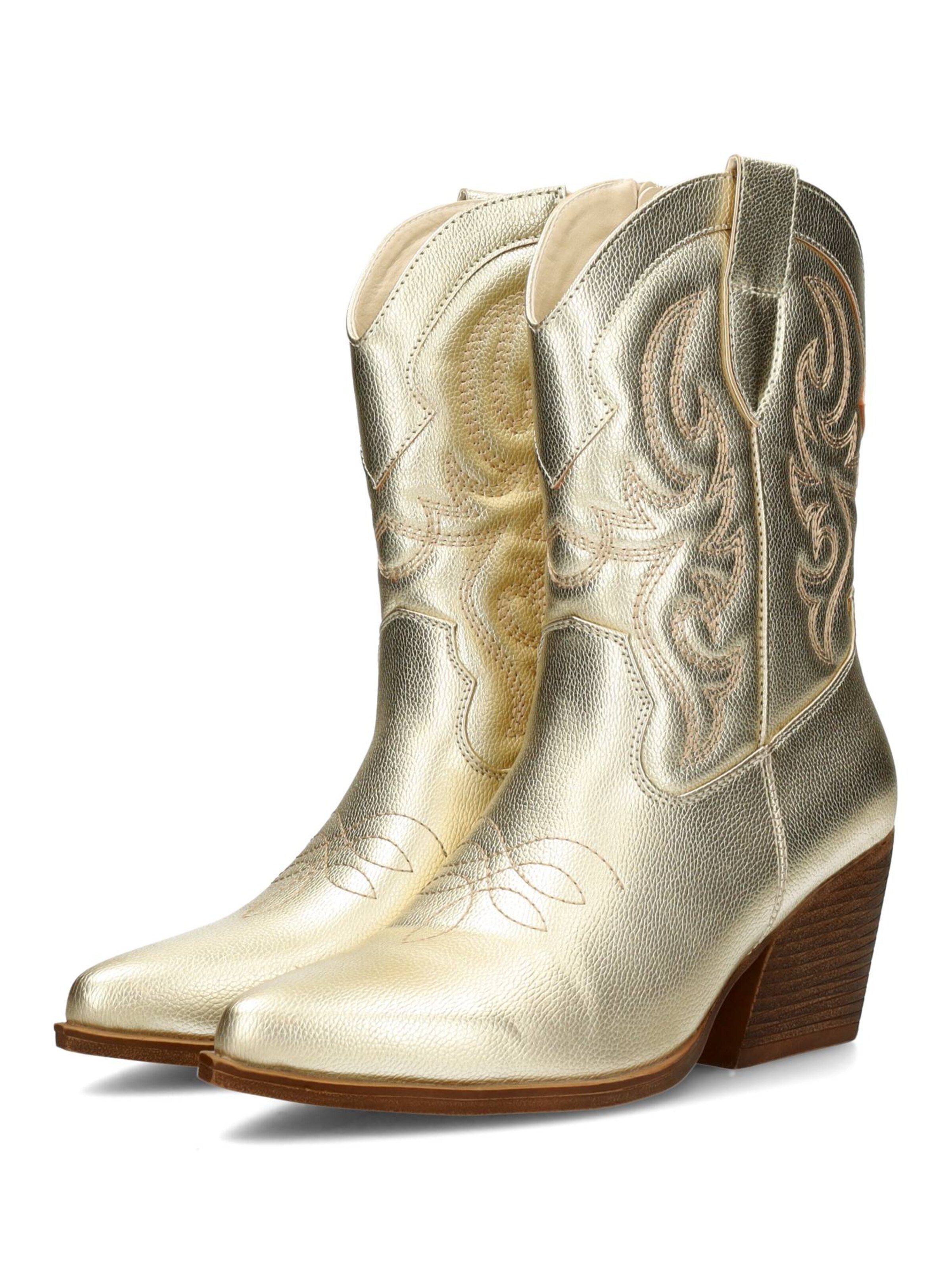 Bottes de cowboy 'Juul' POSH by Poelman en or