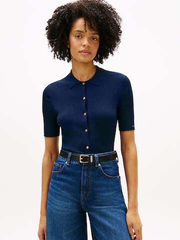 TOMMY HILFIGER Knit cardigan in Blue: front