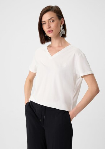COMMA Shirt in Wit: voorkant