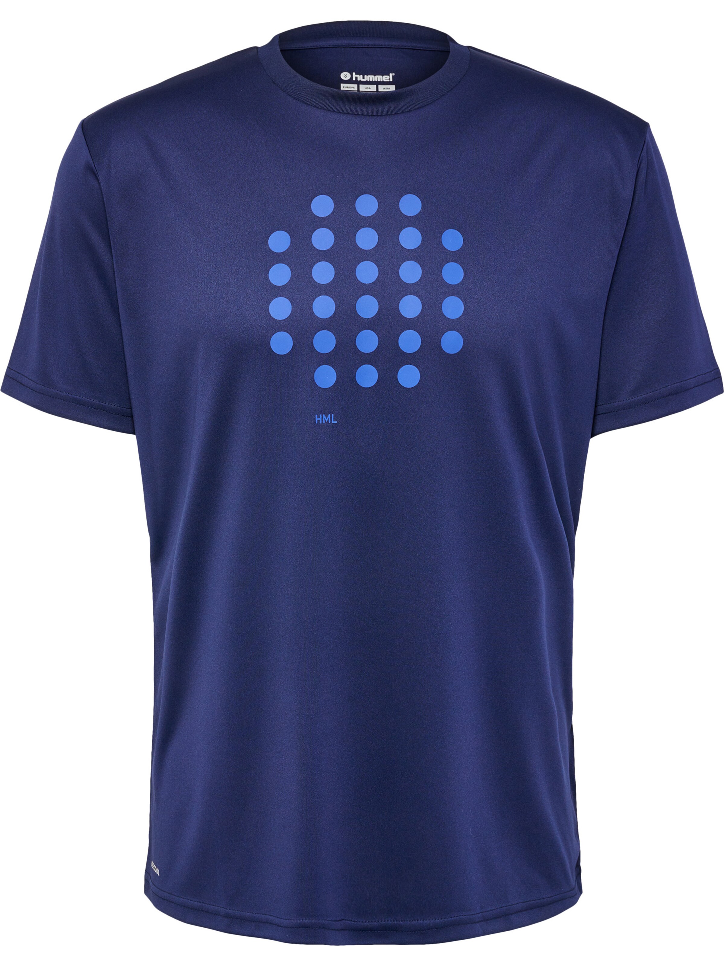 T-Shirt fonctionnel 'Court' Hummel en bleu : devant