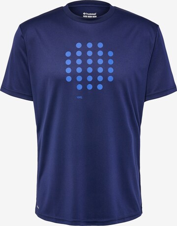 Hummel - Camiseta funcional 'Court' en azul: frente