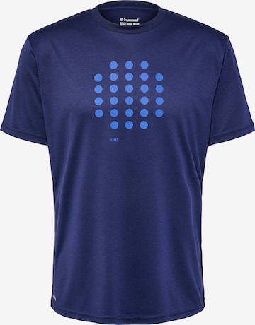 Hummel Functioneel shirt 'Court' in Blauw: voorkant