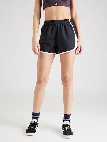 UNDER ARMOUR - Regular Calças de desporto 'Fly By' em preto: frente