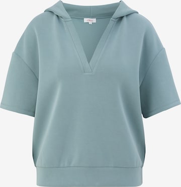 Sweat-shirt s.Oliver en bleu : devant