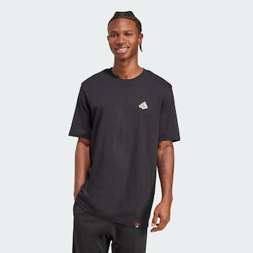 ADIDAS SPORTSWEAR Функциональная футболка 'MINI PIZZA' в Черный: спереди