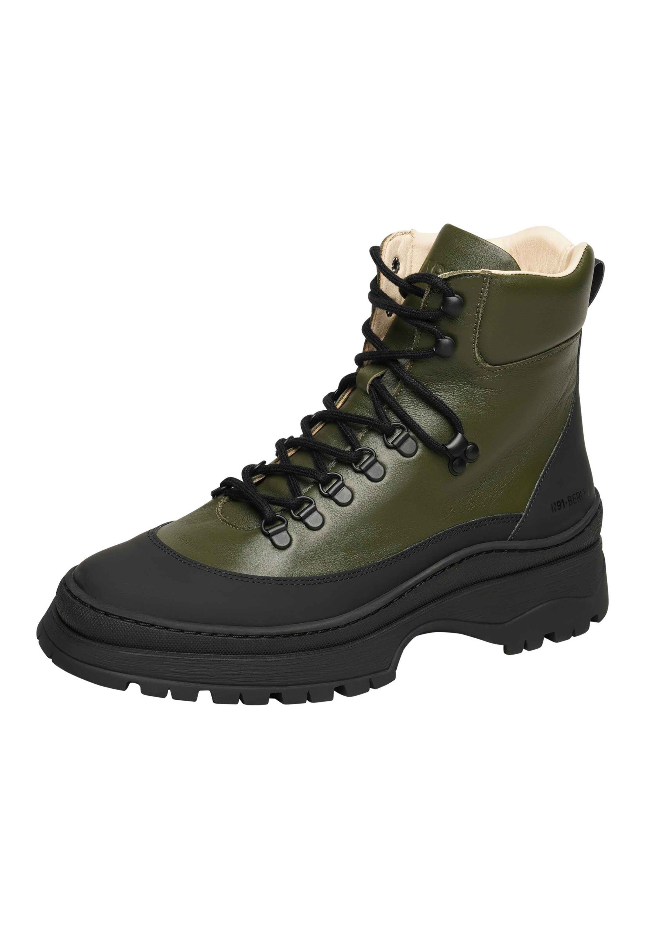 N91 Veterboots ' Choice FI1 ' in Groen: voorkant