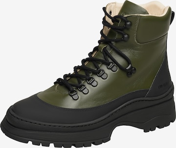 N91 Veterboots ' Choice FI1 ' in Groen: voorkant