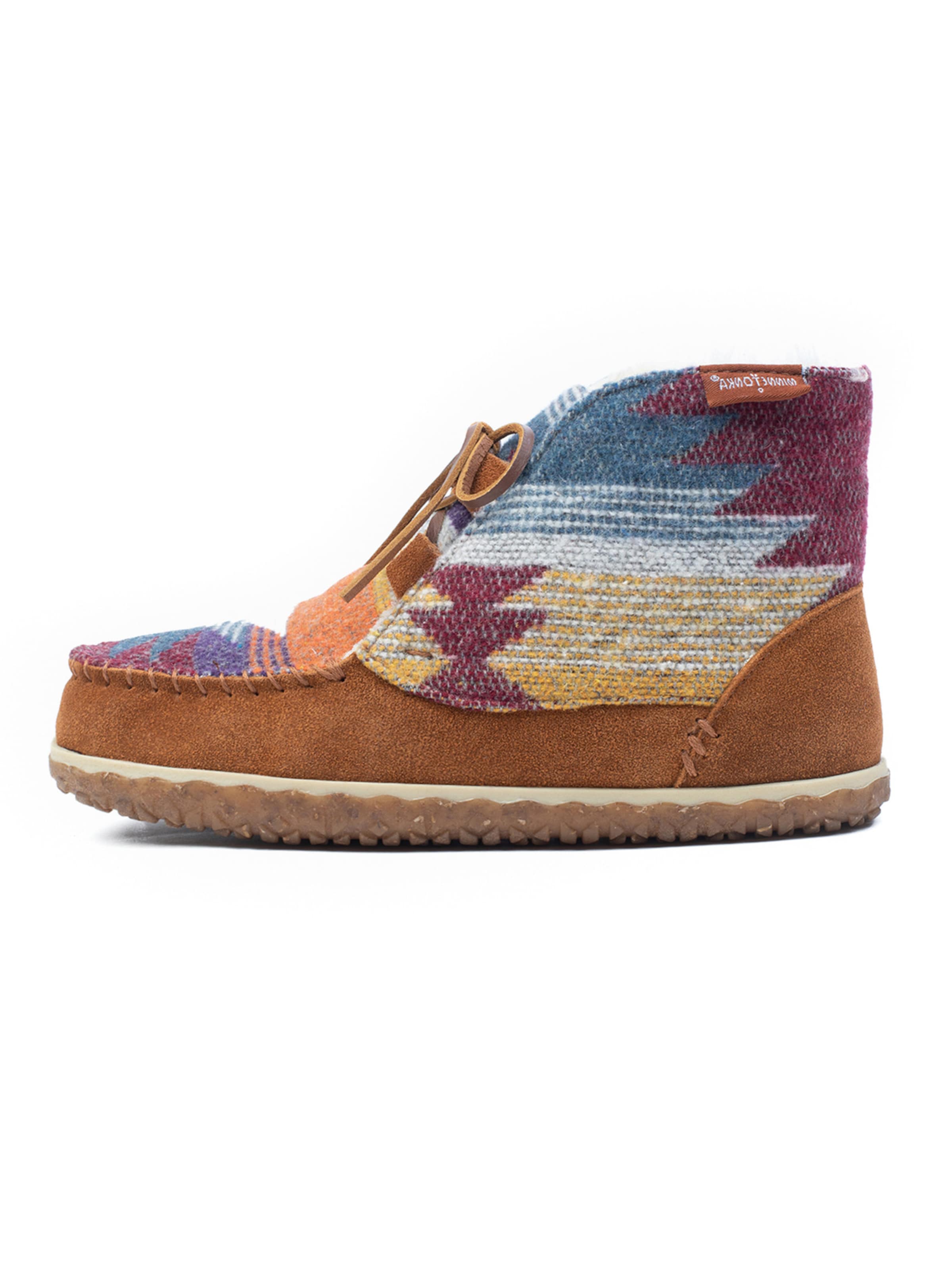 Minnetonka Μποτάκι 'Torrey' σε μπεζ / μπλε / καφέ, Άποψη προϊόντος