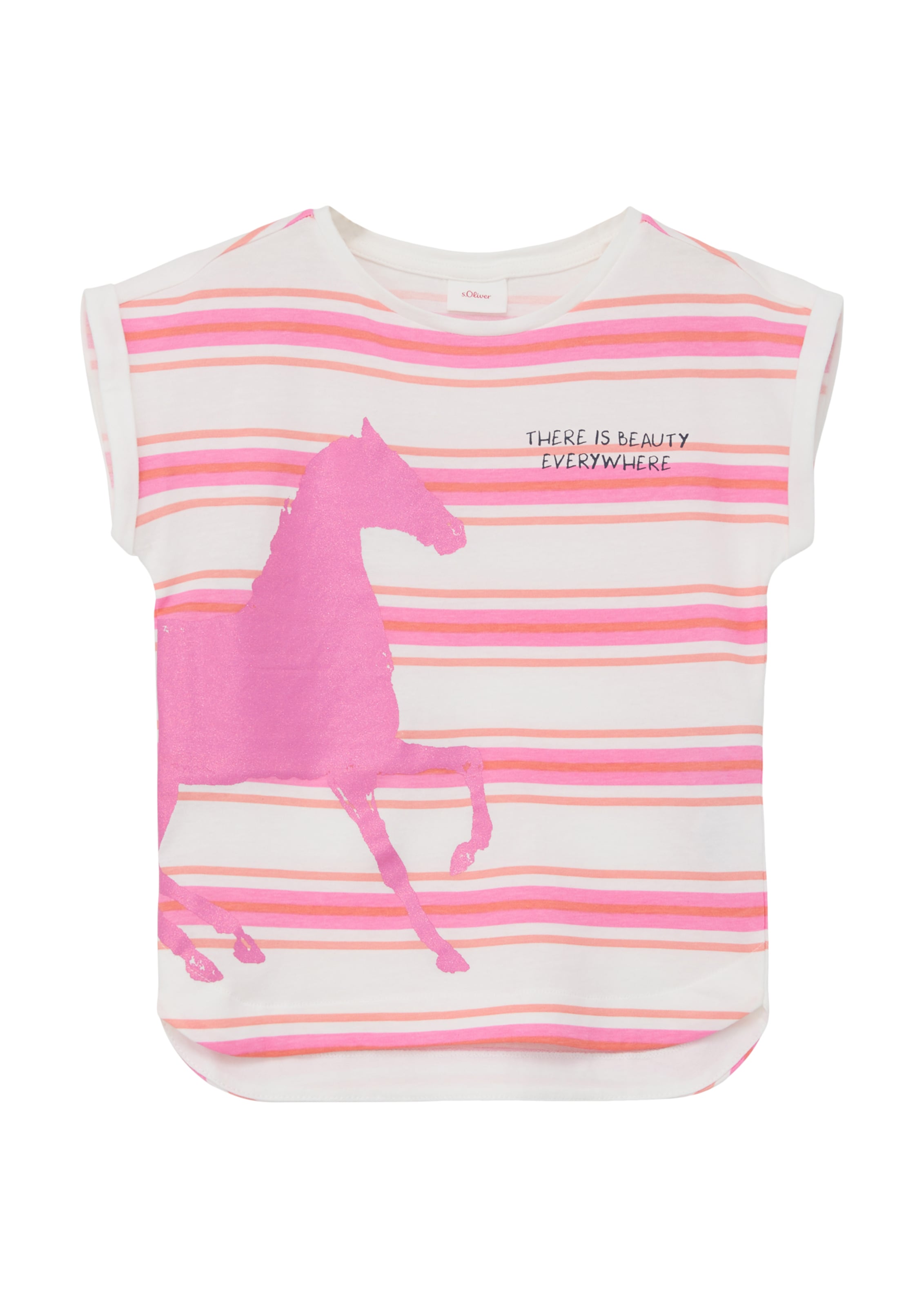 T-Shirt s.Oliver en blanc : devant