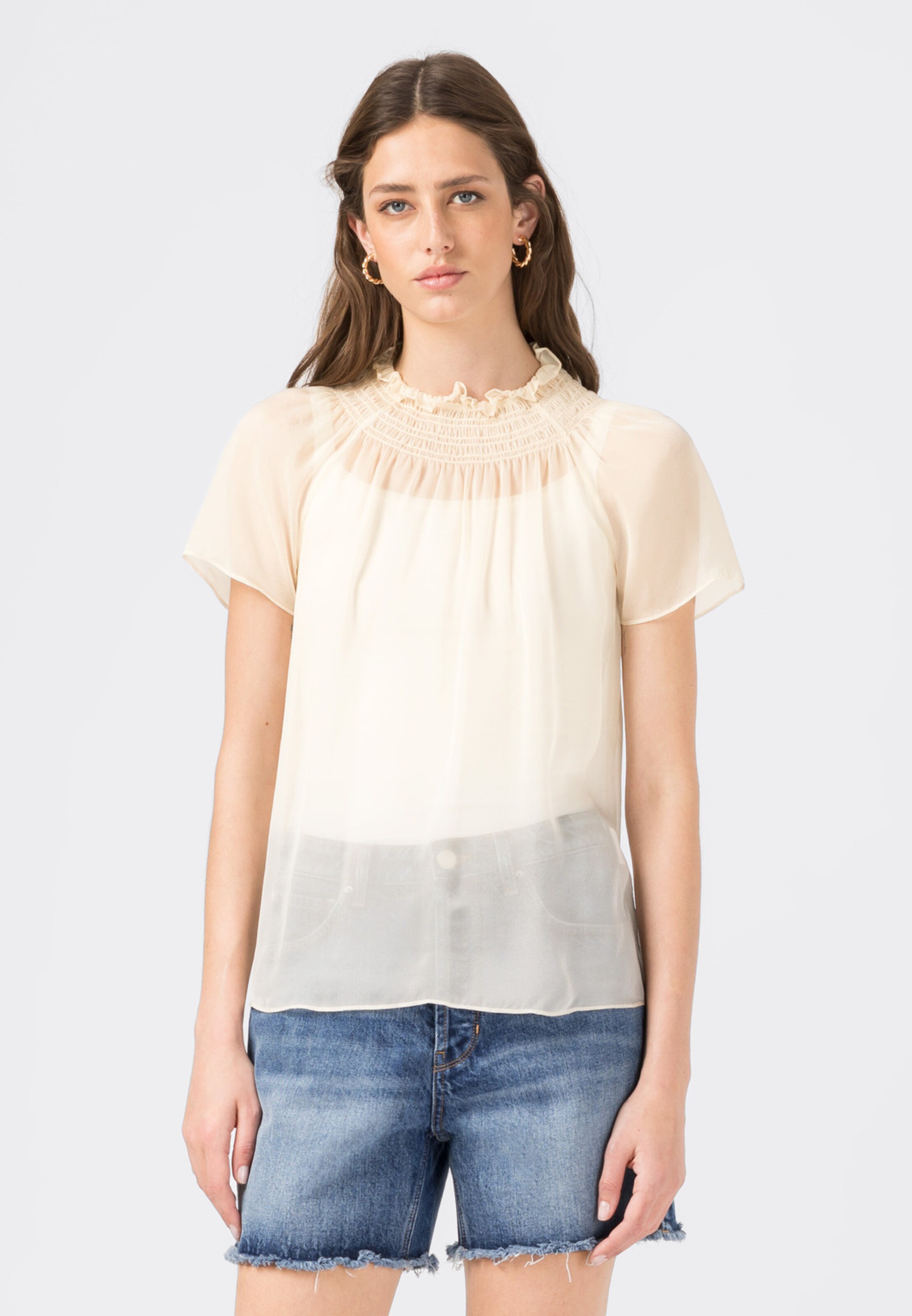 Frauen Blusen & Tuniken HALLHUBER Bluse in Beige - NZ18545 Frauen Blusen & Tuniken HALLHUBER Bluse in Beige - NZ18545