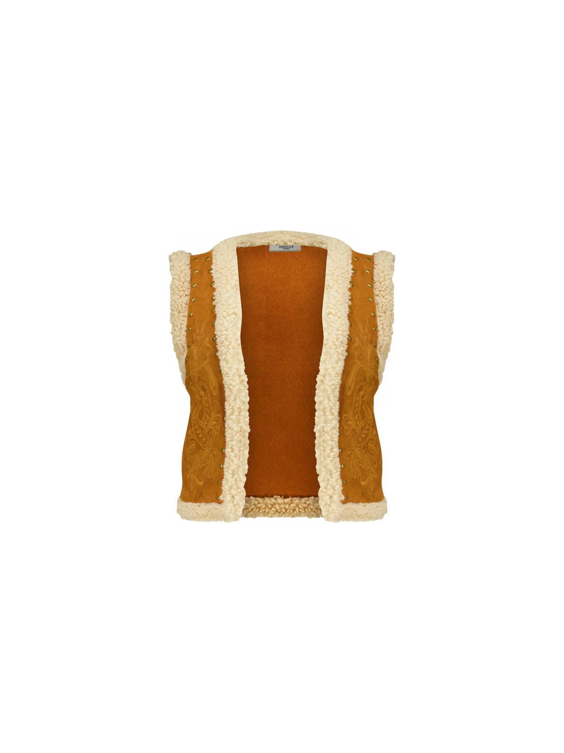 Deeluxe Bodywarmer 'LARINA' in Beige: voorkant