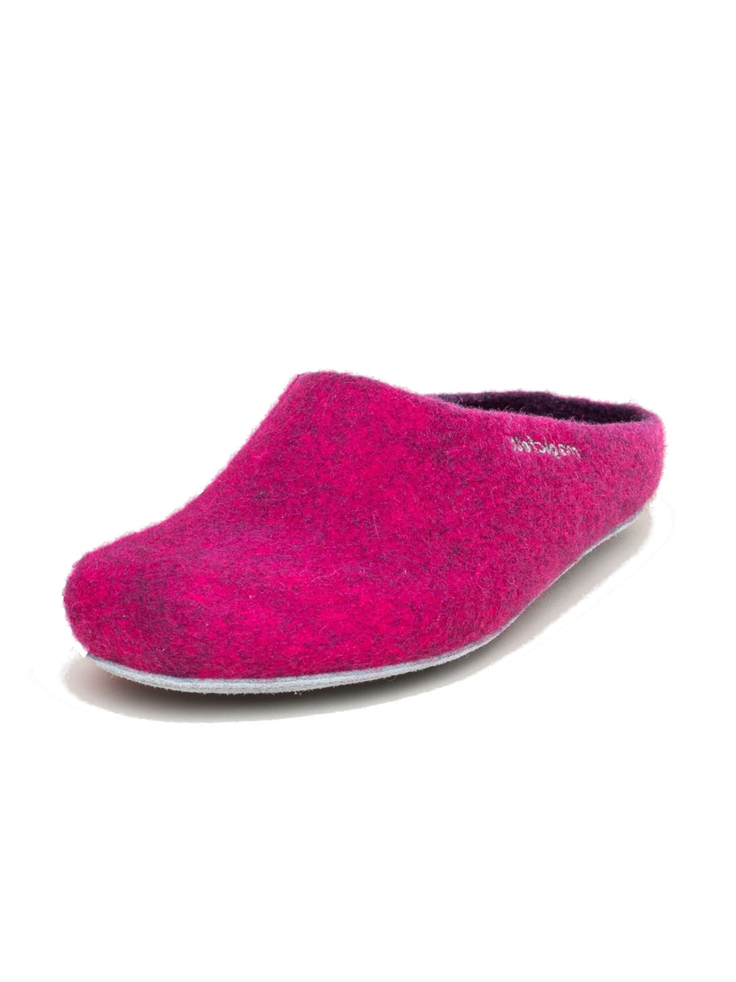 MagicFelt Slippers 'Filzpantoffel AP 701' in Pink: front