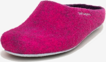 MagicFelt Slippers 'Filzpantoffel AP 701' in Pink: front