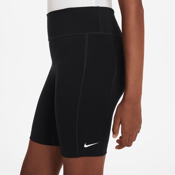 NIKE Skinny Sportovní kalhoty – černá