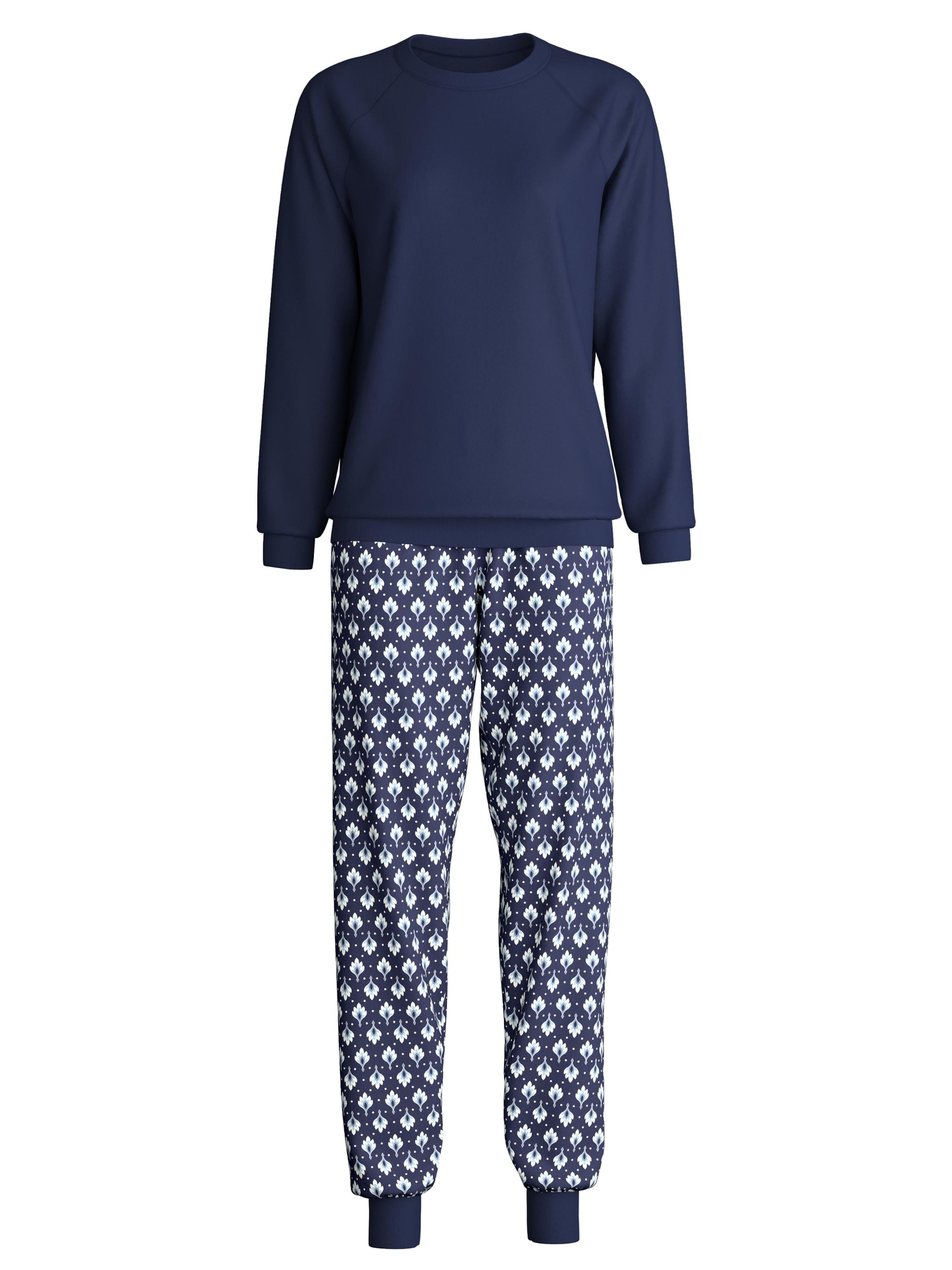 CALIDA Pyjama 'Daylight Dreams'‌‌‌‌‌‌ in Blau: Vorderseite